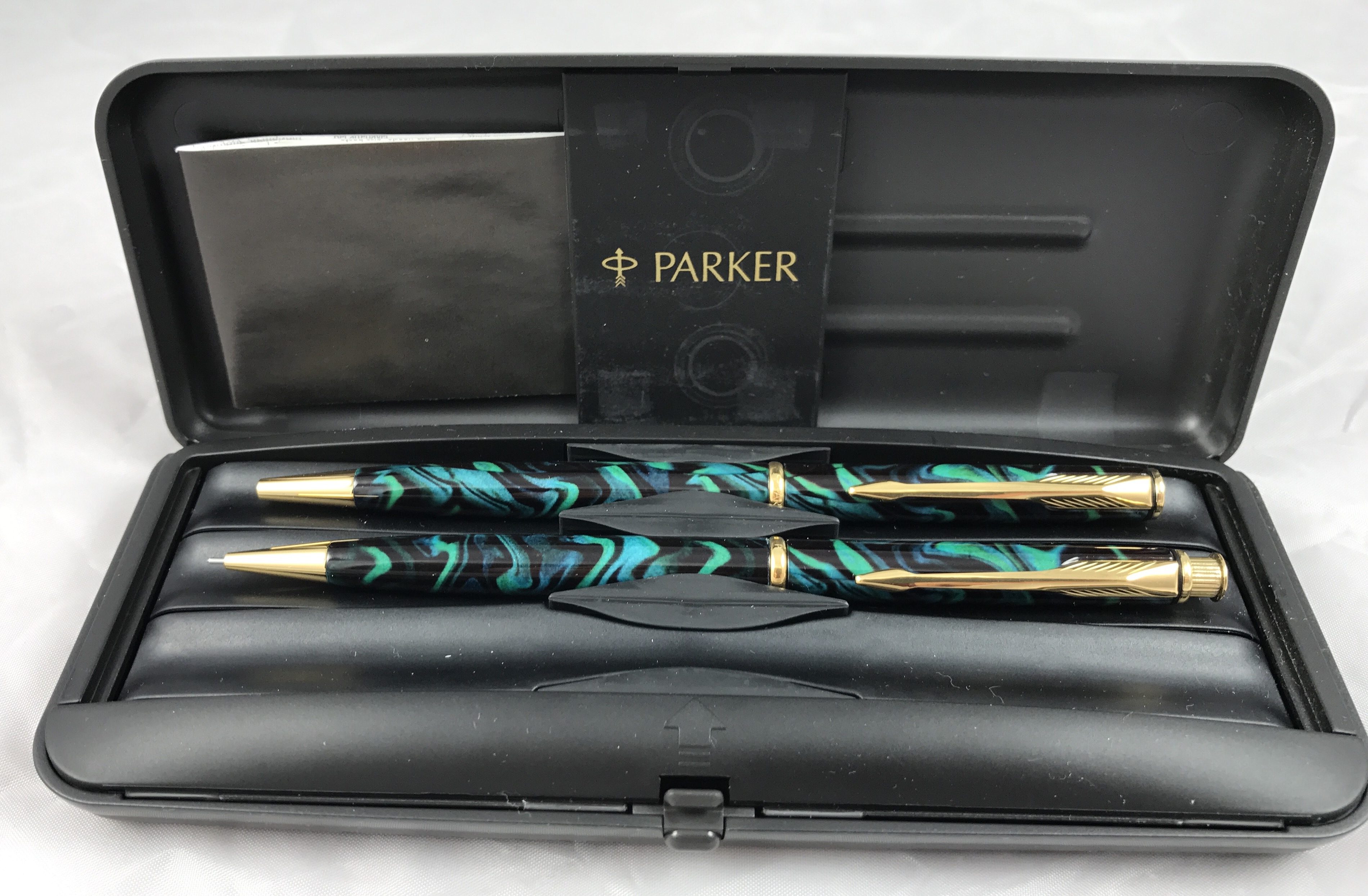 Parker Insignia ballpoint & pencil set in Laque Sea Green – NIB ...